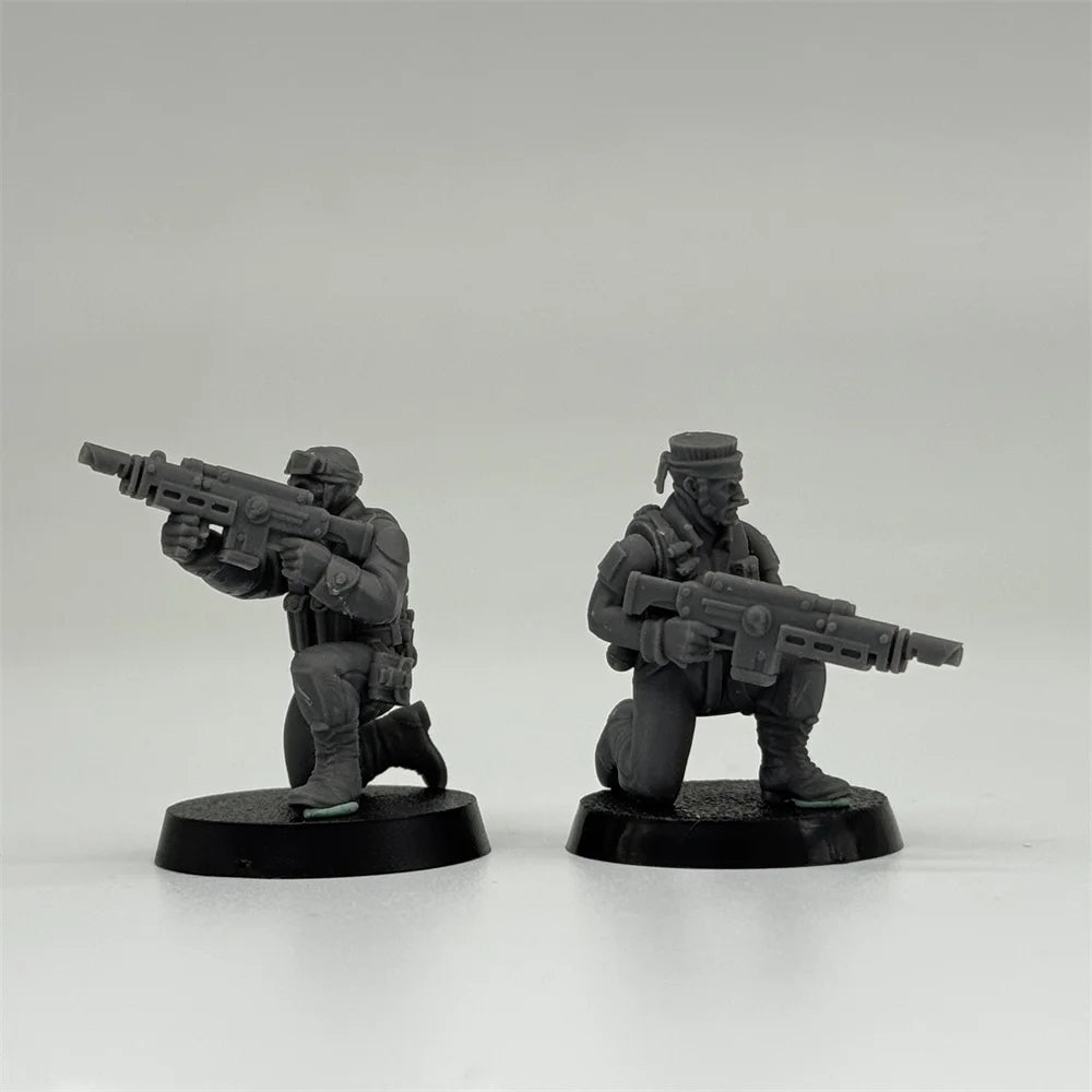 28mm Modern Counter-Terrorism Unit, 10 Figures, Resin Model Figure Kit, Unassembled and Unpainted