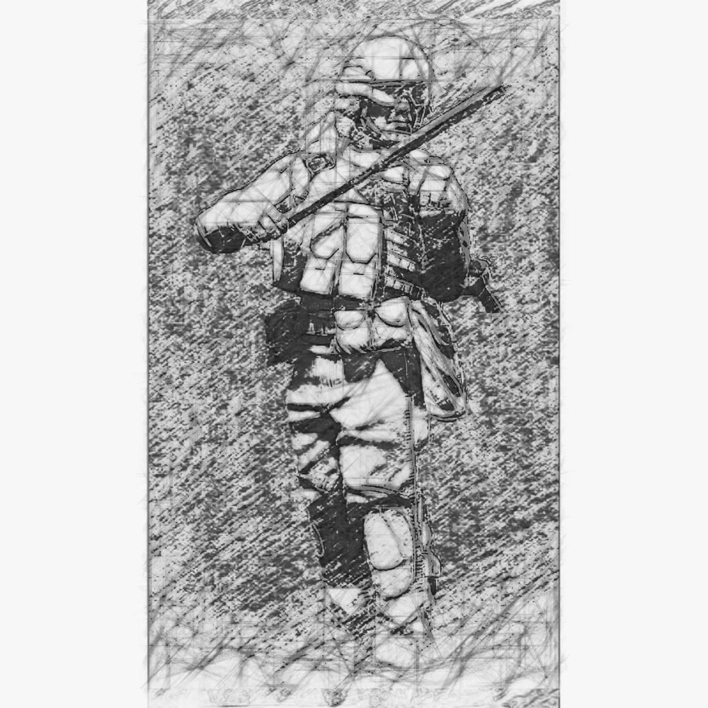 75mm Modern Military Soldier, Resin Model Figure Kit, Unassembled and Unpainted