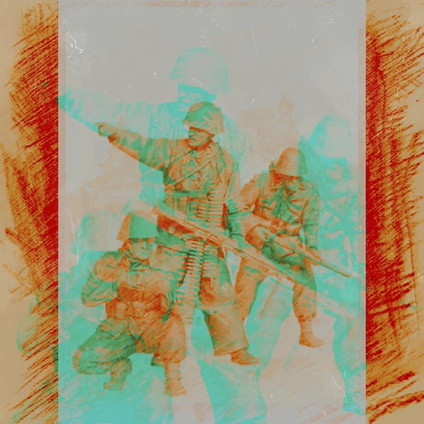 1/35 WWII German Infantry Squad Attacking, 3 Figures, Resin Model Figure Kit, Unassembled and Unpainted