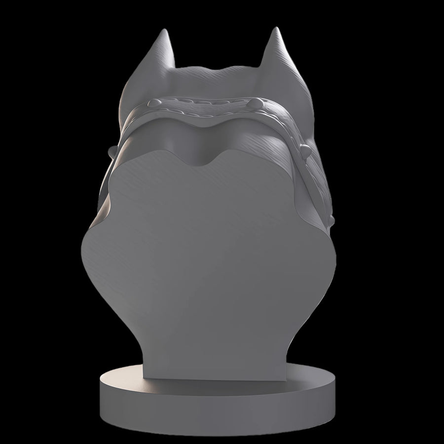 Fantasy Bulldog Beast Head Bust 75mm Resin Kit - resin model view 2