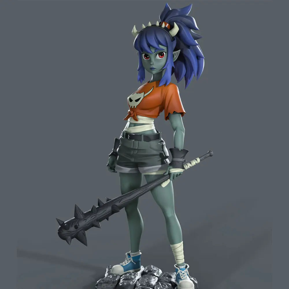 1/24 Warrior Girl, Resin Model Figure Kit, Anime Theme, Unassembled and Unpainted