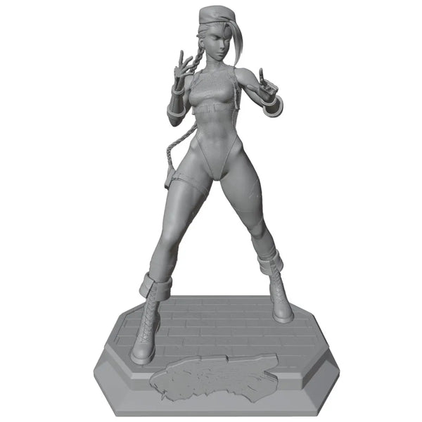 75mm Warrior, Resin Model Figure Kit, Anime Theme, Unassembled and Unpainted