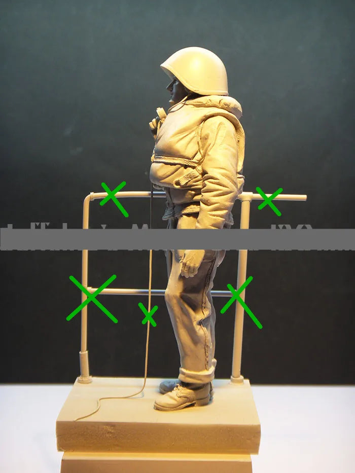 1/16 WWII British Infantry with Fixed Bayonet, Resin Model Figure Kit, Unassembled and Unpainted