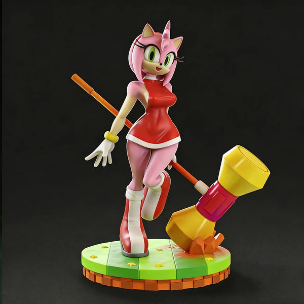 1/24 Video Game Hedgehog Girl, Resin Model Figure Kit, Anime Theme, Unassembled and Unpainted
