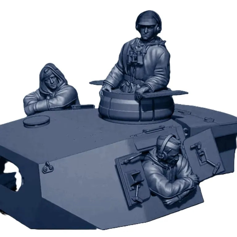 1/35 Modern Soldiers with Vehicle, 2 Figures, Resin Model Figure Kit, Unassembled and Unpainted