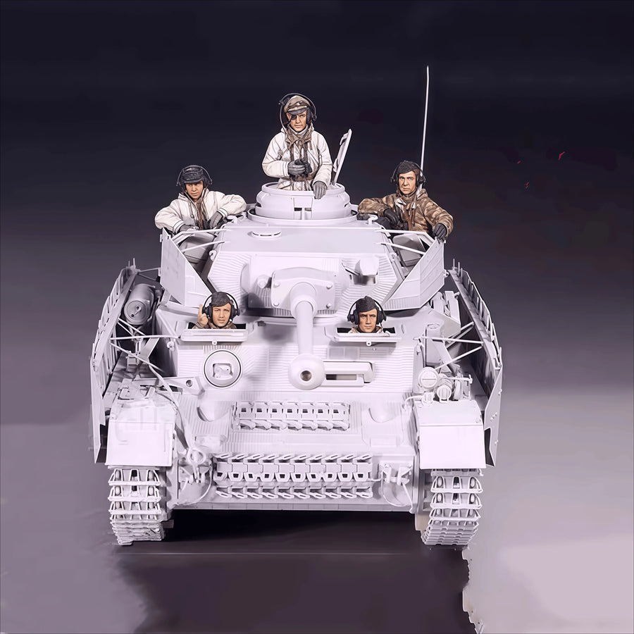 WWII German Soldier Heads 10-Pack 1/35 Resin Bust Kit - resin model view 2