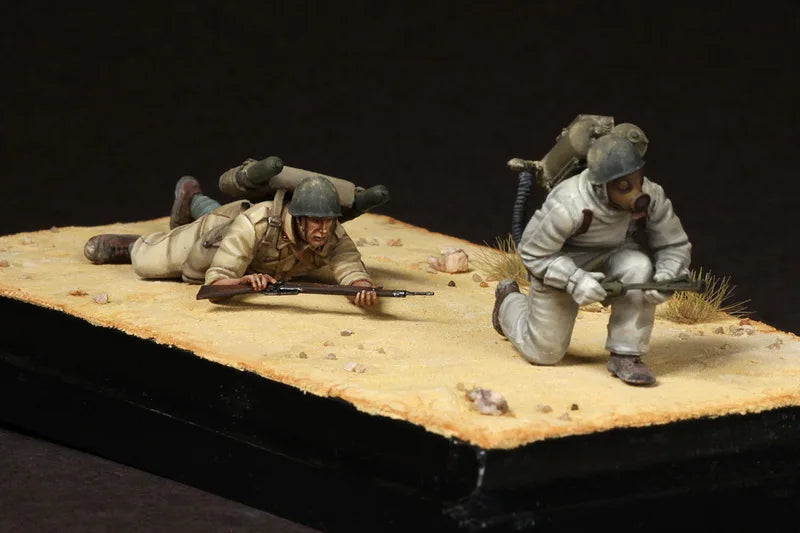 1/35 Modern Desert, 4 Figures, Resin Model Diorama Kit, Unassembled and Unpainted