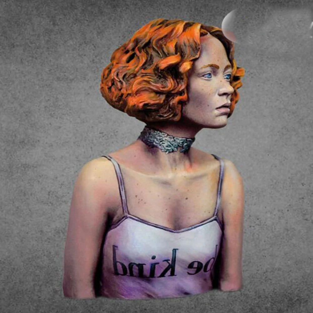 1/12 Pin-up Female, Resin Model Bust Kit, Unassembled and Unpainted