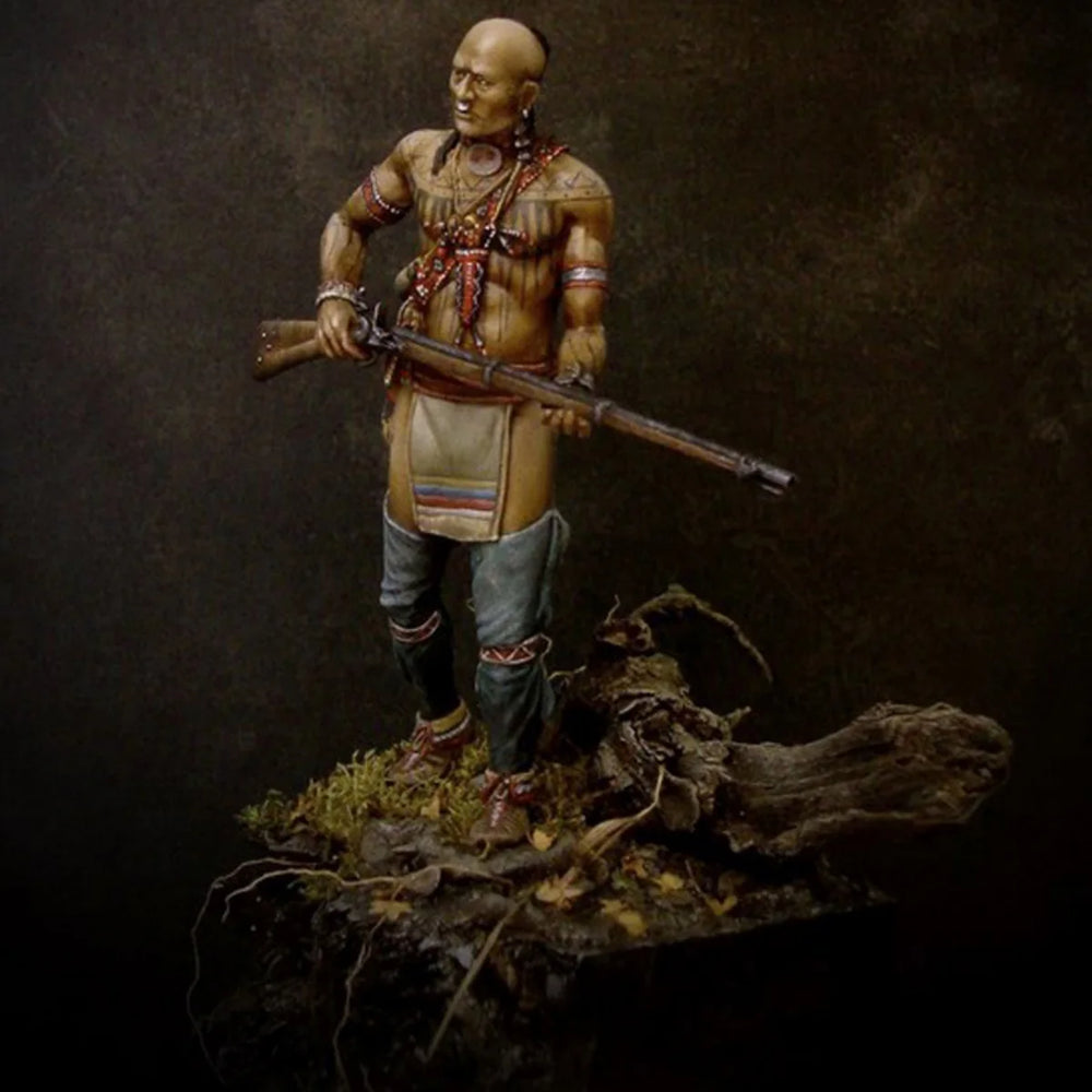 75mm Military Soldier, Resin Model Figure Kit, Military Theme, Unassembled and Unpainted