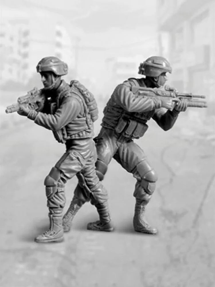 1/35 Modern Israeli Soldiers, 2 Figures, Resin Model Figure Kit, Unassembled and Unpainted