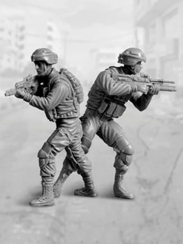 1/35 Modern Israeli Soldiers, 2 Figures, Resin Model Figure Kit, Unassembled and Unpainted