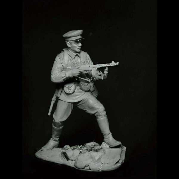 75mm WWI Infantry Soldier, Resin Model Figure Kit, Unassembled and Unpainted