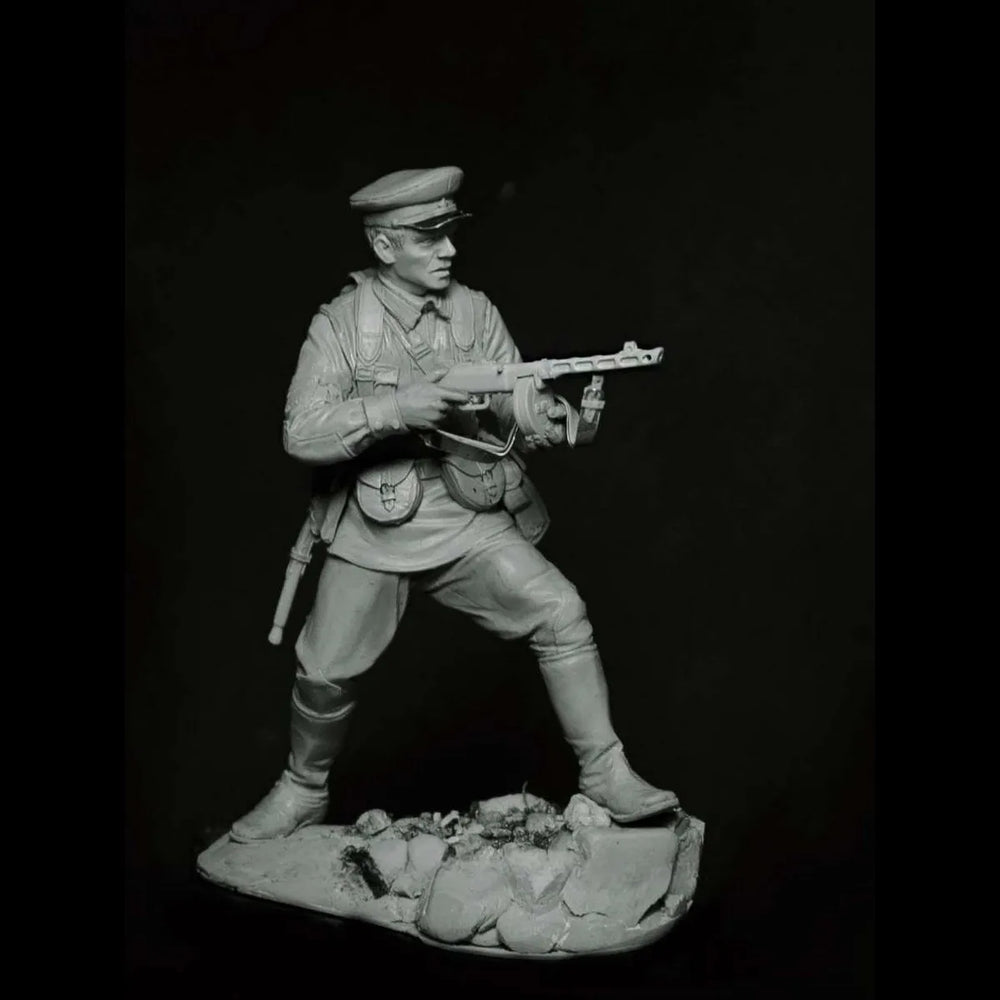 75mm WWI Infantry Soldier, Resin Model Figure Kit, Unassembled and Unpainted