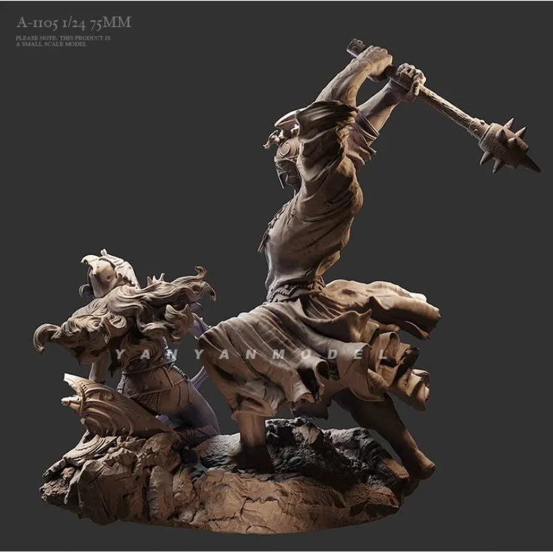 1/24 Soul Emperor, Resin Model Figure Kit, Fantasy Theme, Unassembled and Unpainted