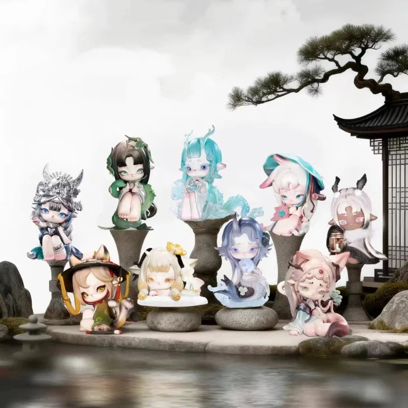 Seasonal Whisper Chibi, Resin Model Figure Kit, Anime Theme, Unassembled and Unpainted