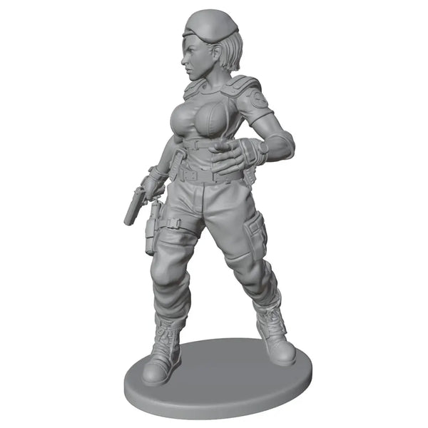 1/24 Modern Tactical Operator with Sidearm, Resin Model Figure Kit, Unassembled and Unpainted