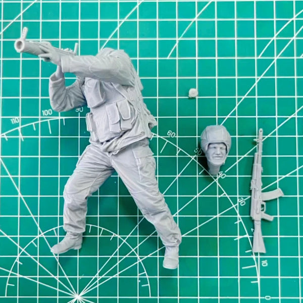 1/16 Modern Russian Tactical Squad in Assault, 6 Figures, Resin Model Figure Kit, Unassembled and Unpainted
