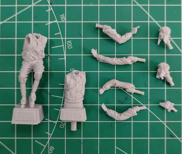 1/35 WWII Soviet Red Army Tank Crew, 3 Figures, Resin Model Figure Kit, Unassembled and Unpainted
