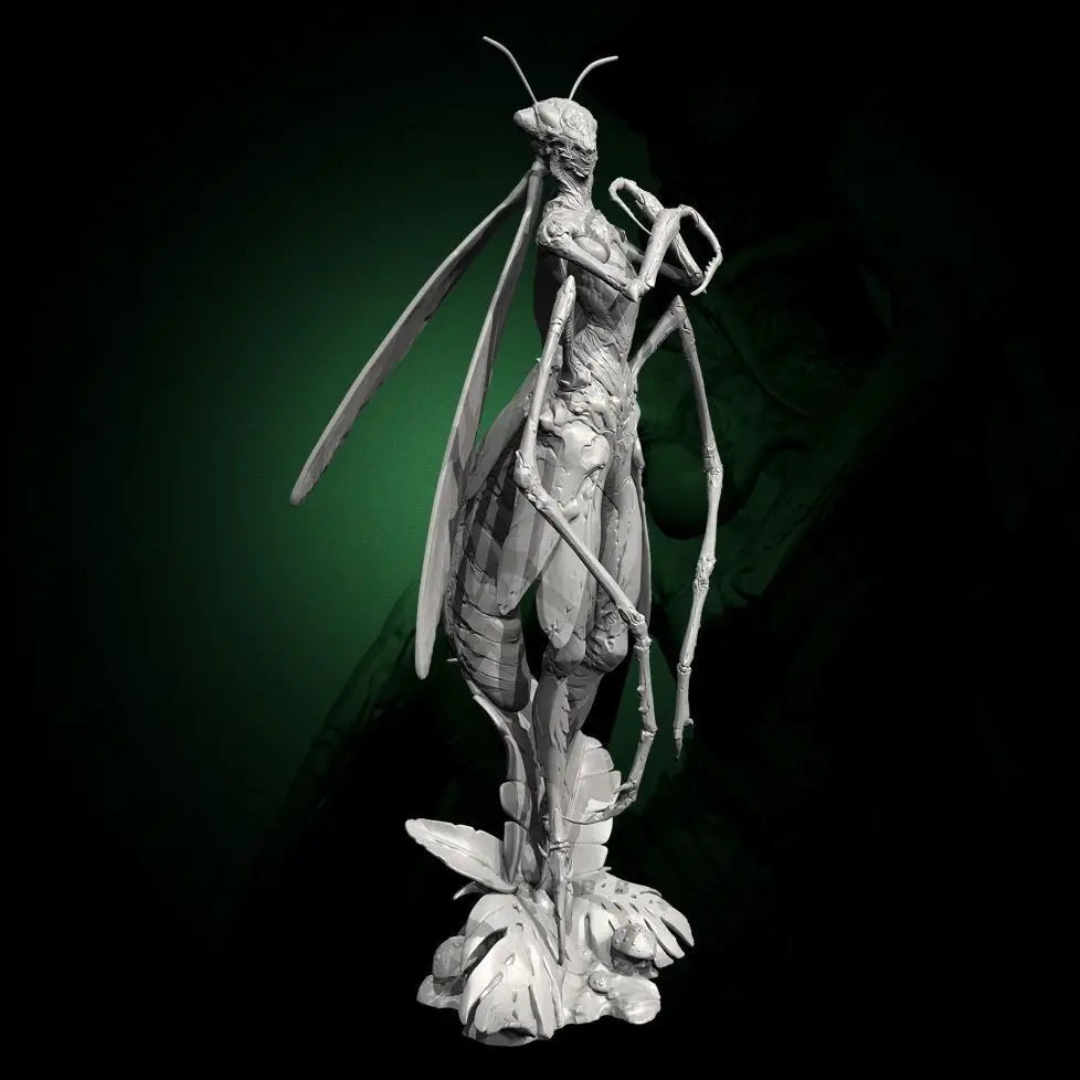 80mm Insect Queen, Resin Model Figure Kit, Wildlife Theme, Unassembled and Unpainted