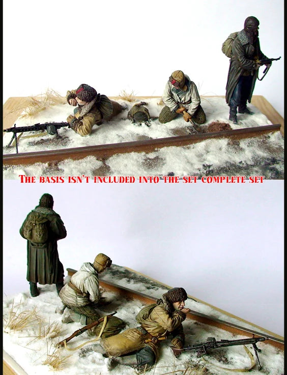 1/35 WWI Trench Soldiers, 3 Figures, Resin Model Figure Kit, Unassembled and Unpainted