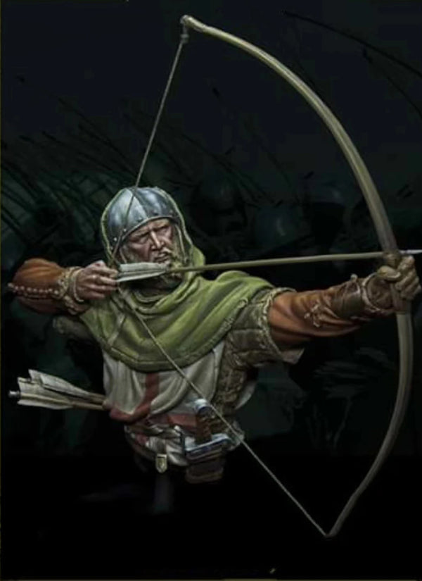 1/10 Medieval Archer Warrior, Resin Model Figure Kit, Unassembled and Unpainted
