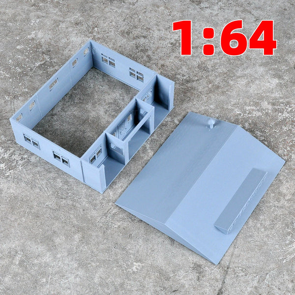 1/72 Architectural Buildings, Resin Model Diorama Kit, Historical Theme, Unassembled and Unpainted
