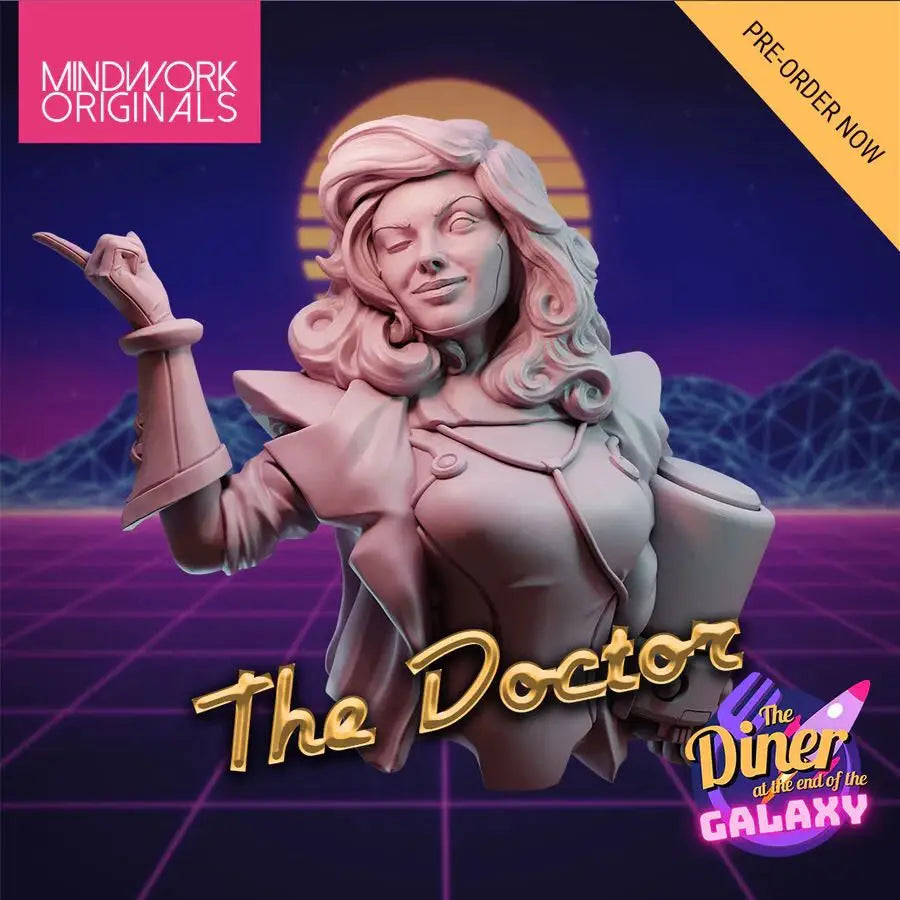 1/12 Diner Galaxy Doctor, Resin Model Bust Kit, Sci-Fi Theme, Unassembled and Unpainted