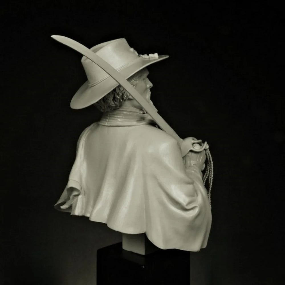 1/12 American Civil War Officer, Resin Model Bust Kit, Unassembled and Unpainted