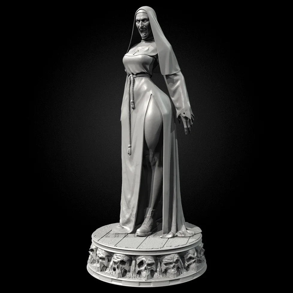 38mm Religious Nun or Saint, Resin Model Figure Kit, Mythology Theme, Unassembled and Unpainted