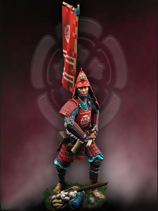 75mm Ancient Japanese Samurai, Resin Model Figure Kit, Unassembled and Unpainted