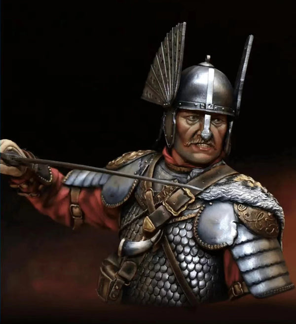 1/10 Medieval Armored Warrior, Resin Model Figure Kit, Unassembled and Unpainted