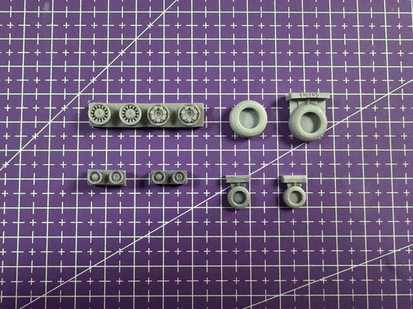 1/72 Scale Resin Aircraft Wheel and Landing Gear Model Kit