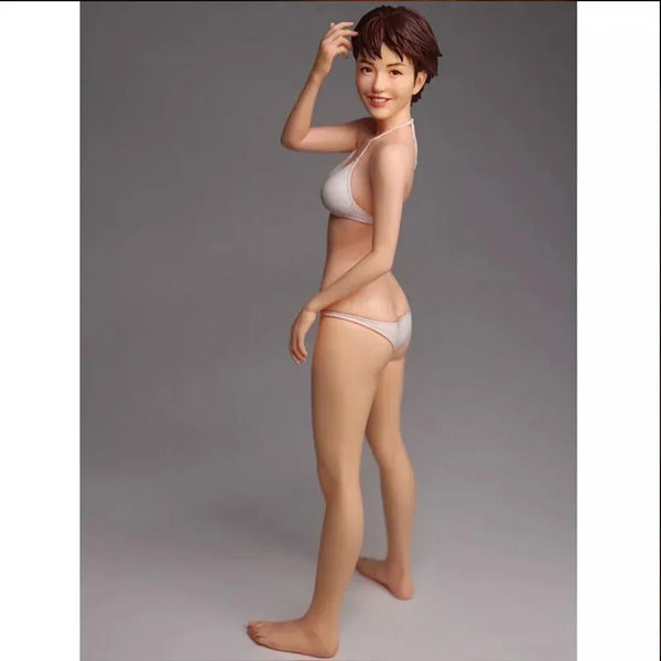 1/12 Anime Swimsuit Girl, Resin Model Figure Kit, Unassembled and Unpainted