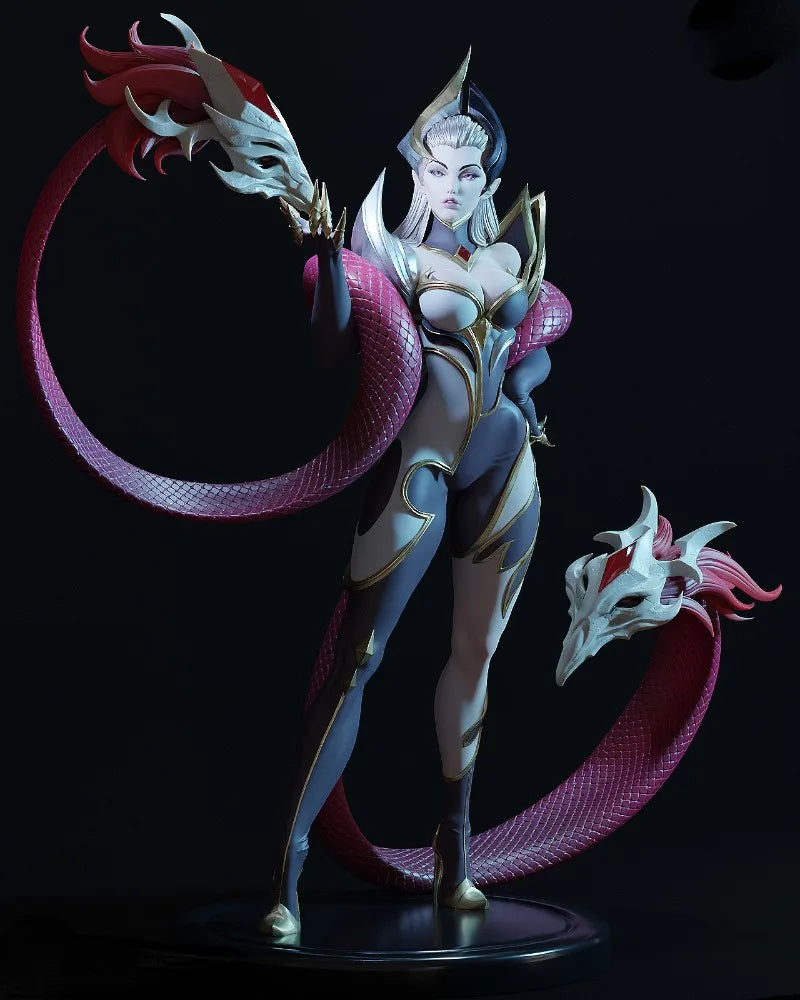 75mm Witch Efflin, Resin Model Figure Kit, Fantasy Theme, Unassembled and Unpainted