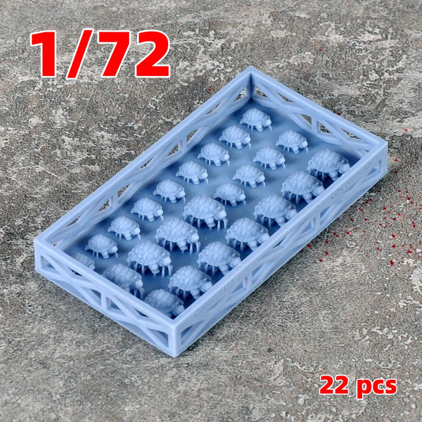 1/35 Tortoise Figurines, 12 Figures, Resin Model Creature Kit, Wildlife Theme, Unassembled and Unpainted