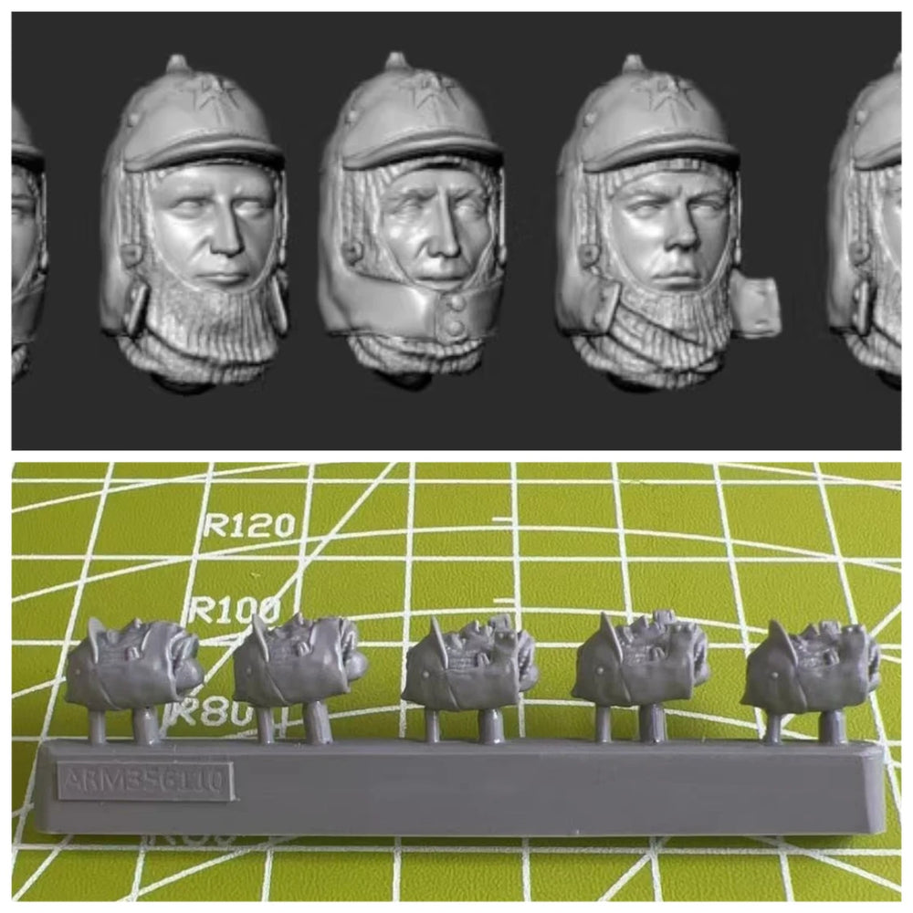 1/35 Medieval Crusader Soldiers, 10 Figures, Resin Model Figure Kit, Unassembled and Unpainted