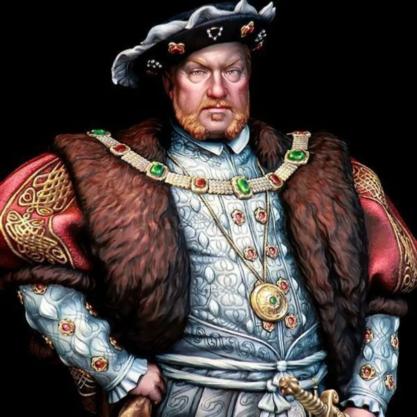 1/12 Renaissance British Noble, Resin Model Bust Kit, Military Theme, Unassembled and Unpainted