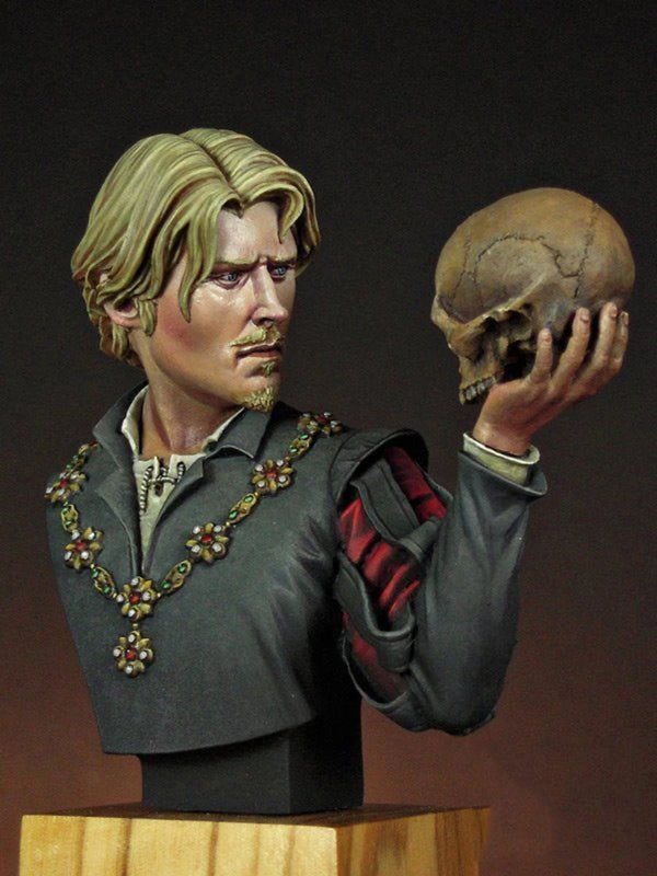 1/12 Hamlet Prince of Denmark, Resin Model Bust Kit, Historical Theme, Unassembled and Unpainted