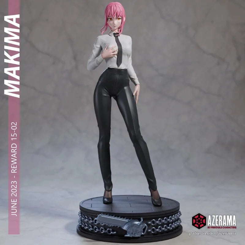 1/24 Chainsaw Man Makima, Resin Model Figure Kit, Anime Theme, Unassembled and Unpainted
