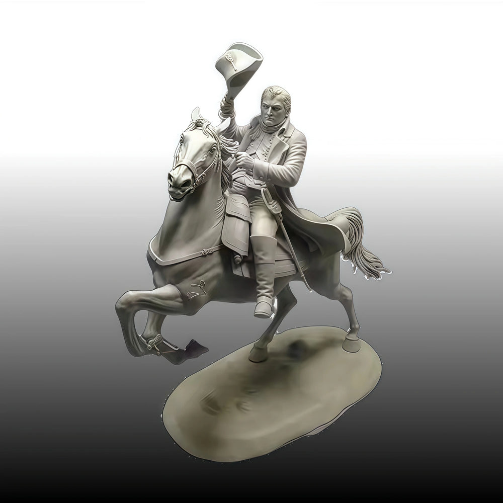 1/18 Medieval Mounted Knight, Resin Model Figure Kit, Unassembled and Unpainted