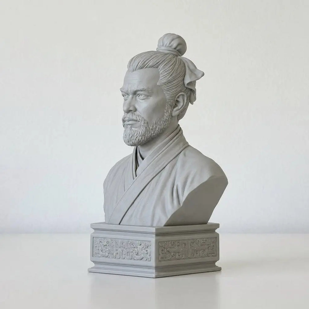 120mm Ancient Zou Yan Philosopher, Resin Model Bust Kit, Unassembled and Unpainted