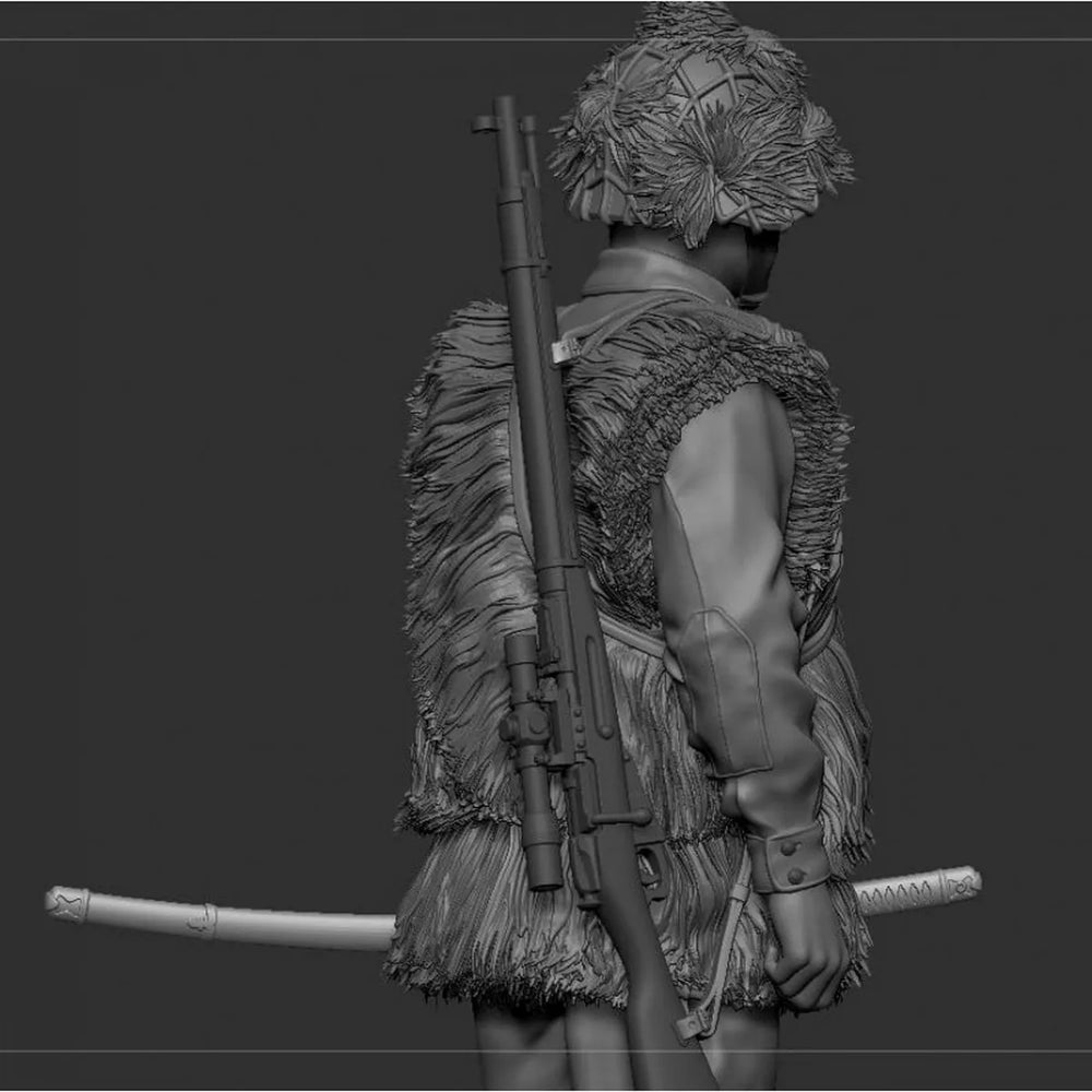 1/35 WWII Soviet Rifleman in Winter Uniform, Resin Model Figure Kit, Unassembled and Unpainted