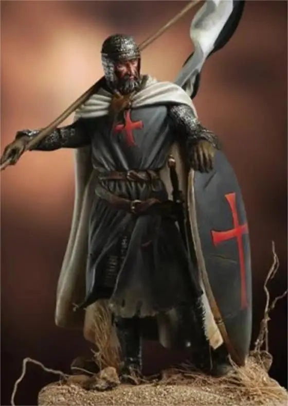 54mm Medieval Armored Knight, Resin Model Figure Kit, Unassembled and Unpainted