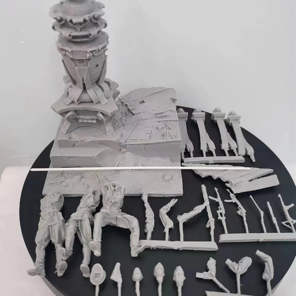 1/35 WWII Soviet Victory Monument, 3 Figures, Resin Model Diorama Kit, Unassembled and Unpainted