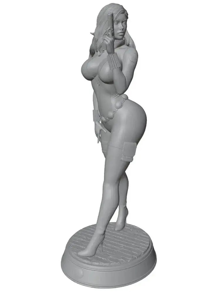 1/24 Sexy Female Warrior, Resin Model Figure Kit, Unassembled and Unpainted