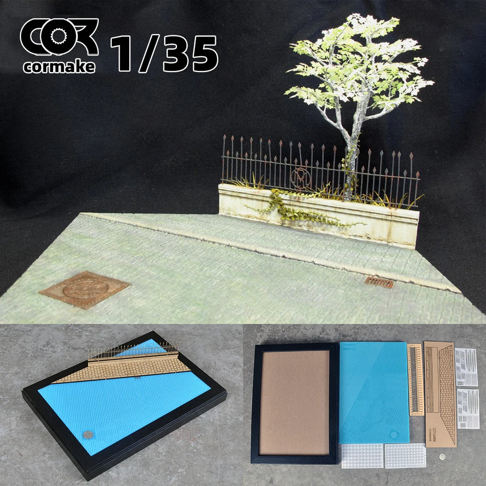 1/35 Landscape Base, Resin Model Terrain Kit, Historical Theme, Unpainted