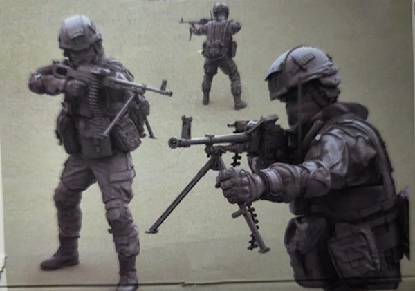 1/35 Modern Tactical Sniper Team, 3 Figures, Resin Model Figure Kit, Unassembled and Unpainted