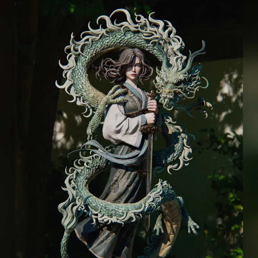 1/10 Hua Mulan, Resin Model Figure Kit, Fantasy Theme, Unassembled and Unpainted
