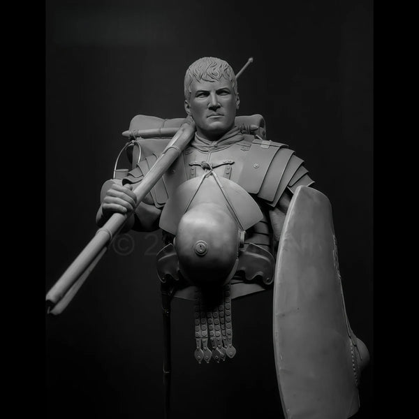 1/9 Ancient Roman Legionnaire, Resin Model Bust Kit, Unassembled and Unpainted