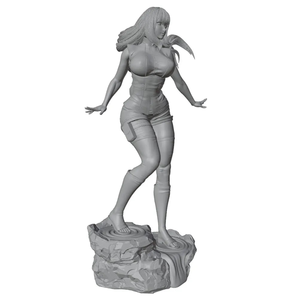 1/24 Character in Fantasy Outfit, Resin Model Figure Kit, Anime Theme, Unassembled and Unpainted